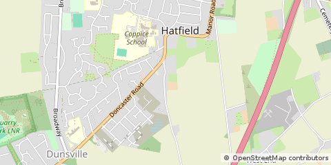 Map of Doncaster