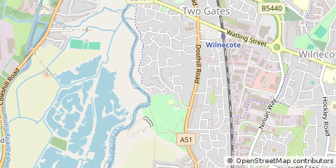 Map of Tamworth