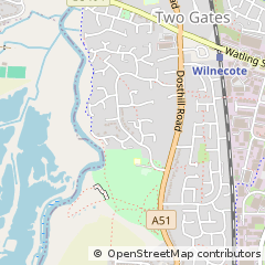 Map of Tamworth