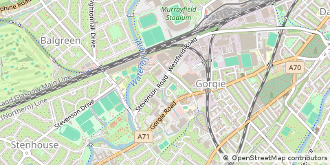 Map of Edinburgh, Midlothian