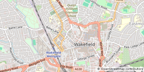 Map of Wakefield