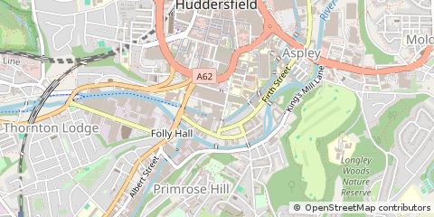 Map of Huddersfield