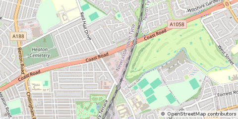 Map of Newcastle Upon Tyne