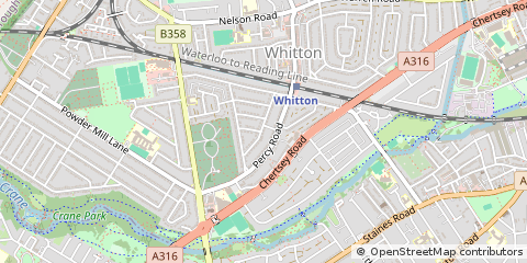 Map of Twickenham