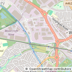 Map of Wednesbury, West Midlands