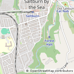 Map of Saltburn by the SEA, Cleveland