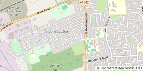 Map of Redcar, Cleveland