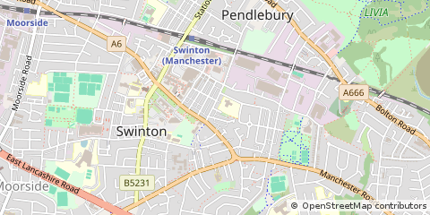 Map of Manchester, Greater Manchester