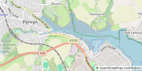 Map of Penryn, Cornwall