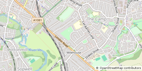 Map of ST Albans, Herts