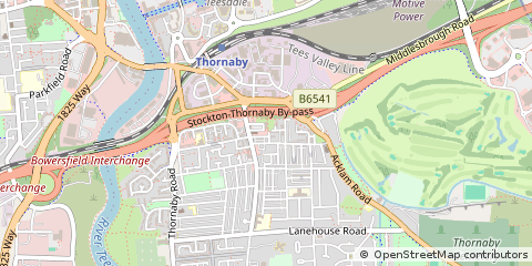 Map of Stockton-on-Tees