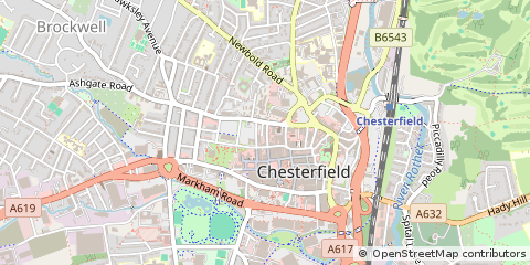 Map of Chesterfield