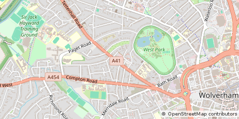 Map of Wolverhampton
