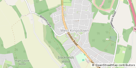 Map of Sevenoaks, Kent