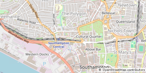 Map of Southampton