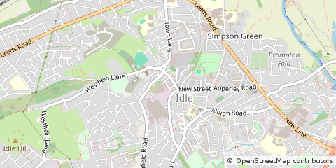 Map of Bradford, North Lincolnshire