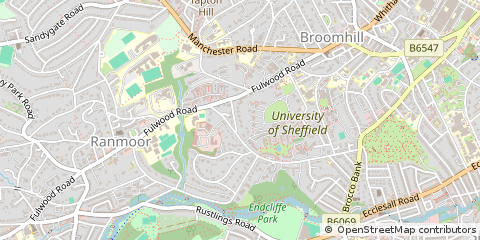 Map of Sheffield
