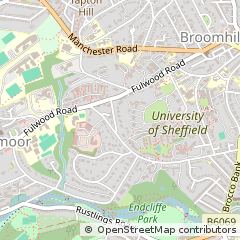 Map of Sheffield