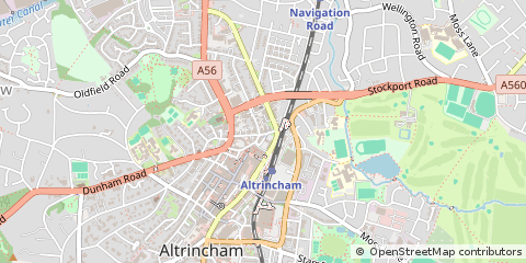Map of Altrincham