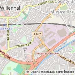 Map of Willenhall, West Midlands