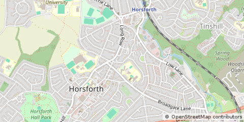 Map of Leeds, West Yorkshire