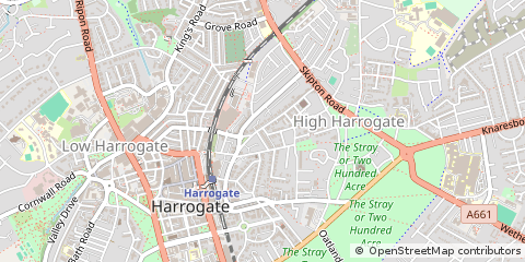 Map of Harrogate, North Yorkshire