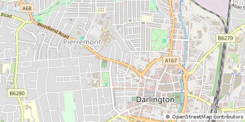 Map of Darlington, CO. Durham