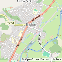 Map of Endon, Staffordshire