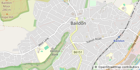 Map of Shipley, West Yorkshire