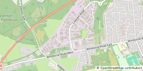 Map of Wimborne