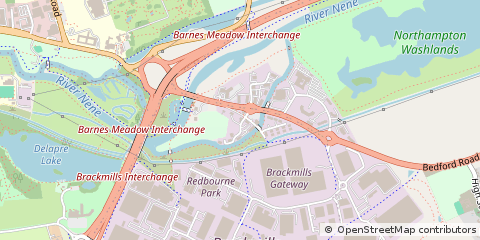 Map of Northampton, Northamptonshire