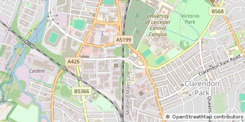 Map of Freemen's Common, Leicester