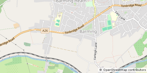 Map of Maidstone, Kent