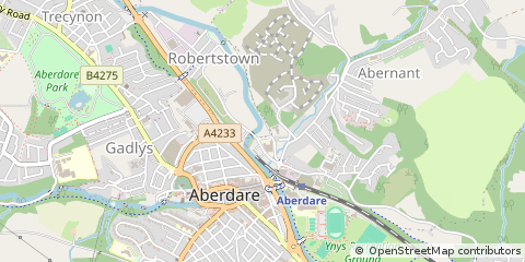 Map of Roberts Town, Aberdere