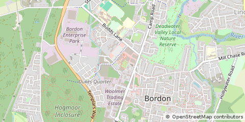 Map of Bordon