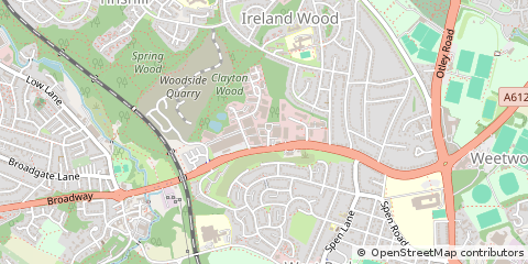 Map of Leeds, West Yorkshire