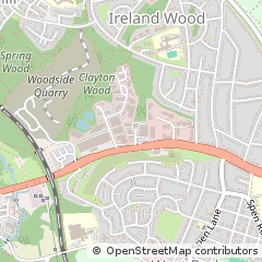 Map of Leeds, West Yorkshire