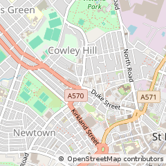Map of ST Helens, Merseyside