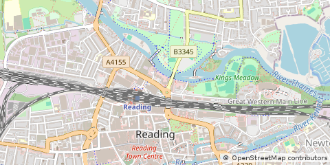 Map of Reading, Berkshire