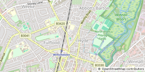 Map of Winchester