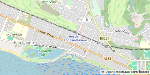 Map of Lytham ST. Annes, Lancashire