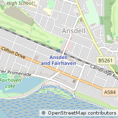 Map of Lytham ST. Annes, Lancashire