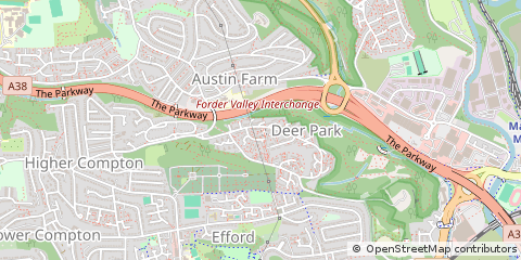 Map of Plymouth, Devon