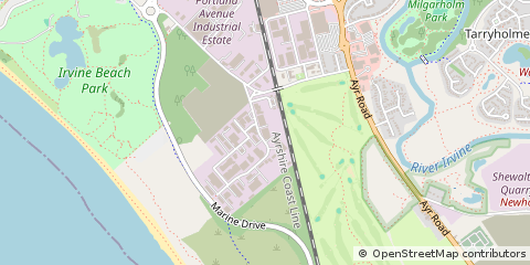 Map of Irvine, Ayrshire