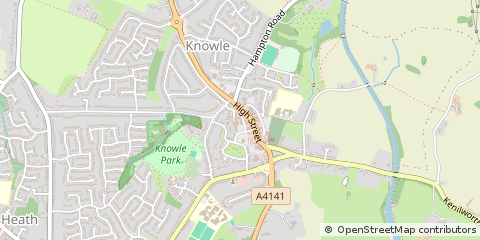 Map of Solihull