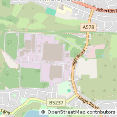 Map of Hindley Green, Wigan, Lancashire