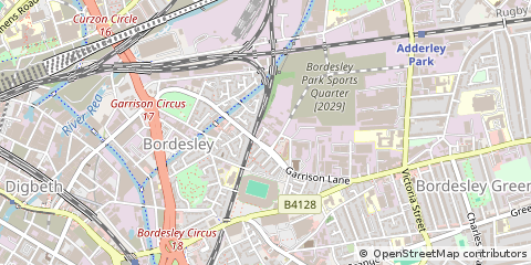Map of Birmingham, West Midlands