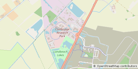 Map of Cambridge, Cambridgeshire