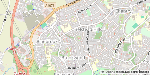 Map of Ipswich, Suffolk