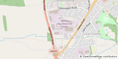 Map of Corby, Northants